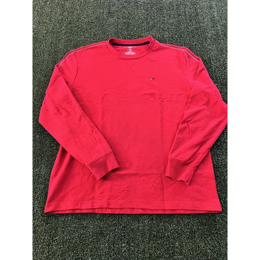 Tommy Hilfiger Sleepwear Line Red L Long Sleeve Shirt